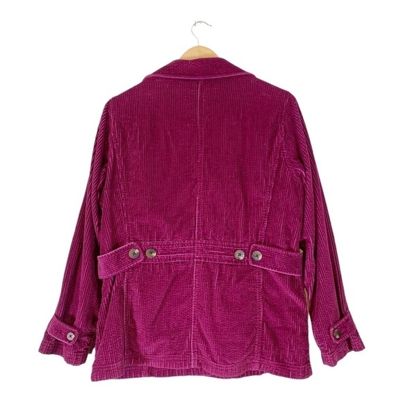 LL Bean Corduroy Button Down Jacket Size 6 Petite - Picture 2 of 7